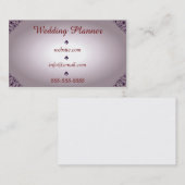 Carte de visite d'organisateur (Devant / Derrière)