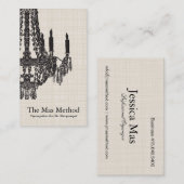 Carte de visite d'organisateur (Devant / Derrière)