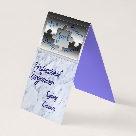 Carte de visite d'organisateur professionnel (Dos)