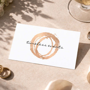 Carte de visite d'organisatrice de mariage Rose Go