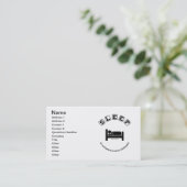 Carte De Visite Dorment mon mode de fonctionnement préféré (Debout devant)