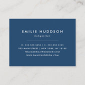 Carte De Visite Dormir, Babysitter, Garderie, Garde d'enfants (Dos)