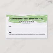 Carte de visite d'orthodontiste avec la carte de (Dos)