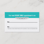 Carte de visite d'orthodontiste avec la carte de (Dos)