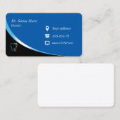 carte de visite d'orthodontiste de dentiste (Devant / Derrière)
