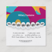 Carte de visite d'orthodontiste de dentiste (Dos)