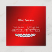 Carte de visite d'orthodontiste de dentiste (Dos)