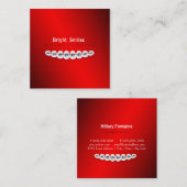 Carte de visite d'orthodontiste de dentiste (Devant / Derrière)