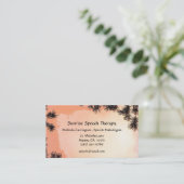 Carte de visite d'orthophonie de lever de soleil (Debout devant)