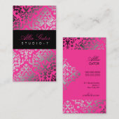 Carte De Visite dos de Flame_Plain de rose de la damassé (Devant / Derrière)