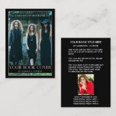 Carte De Visite Dos de photo d'auteur de la couverture de livre (Devant / Derrière)