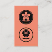 Carte De Visite dos flores (Devant)