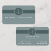 Carte De Visite Dose d'avocat-conseil d'avocat bleu Luxe de (Devant / Derrière)