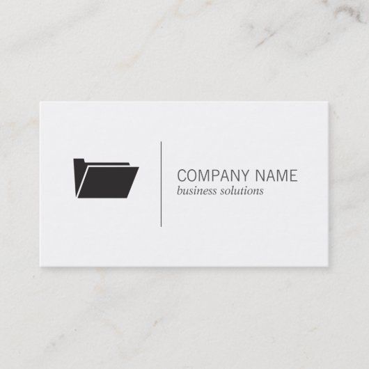 Carte De Visite Dossier | Business (Devant)
