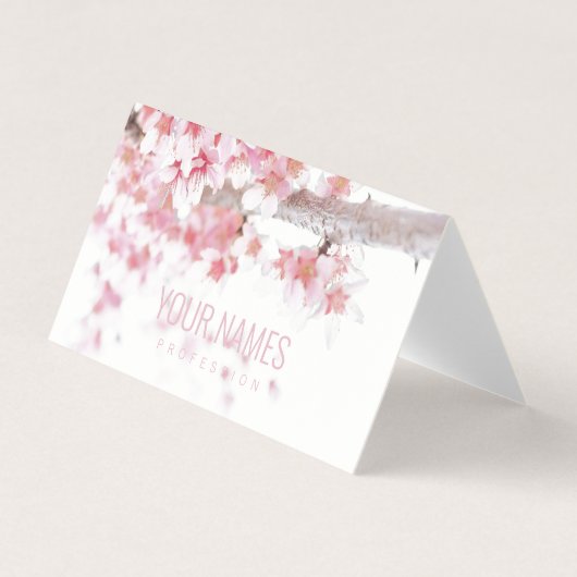 CARTE DE VISITE DOSSIER : CHERRY BLOSSOMS (Devant)