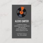 Carte De Visite Dossier de vinyle (Devant)