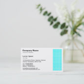 Carte De Visite Dot Motif - Cyan (Debout devant)
