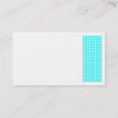 Carte De Visite Dot Motif - Cyan (Dos)