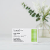 Carte De Visite Dot Motif - Martian Green (Debout devant)