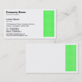 Carte De Visite Dot Motif - Vert (Devant / Derrière)