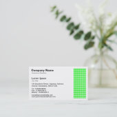 Carte De Visite Dot Motif - Vert (Debout devant)