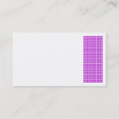 Carte De Visite Dot Motif - Violet (Dos)