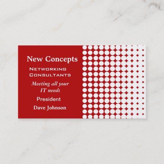 Carte De Visite Dots professionnels (Devant)