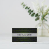 Carte De Visite Dots Techno Avocado Noir moderne (Debout devant)