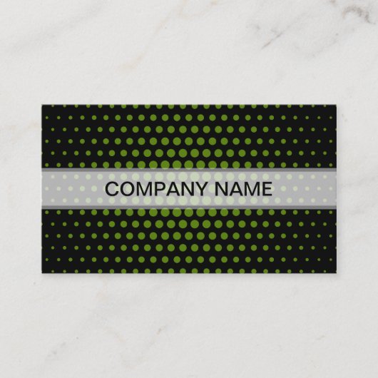 Carte De Visite Dots Techno Avocado Noir moderne (Devant)