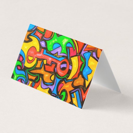 Carte De Visite D'où avez-vous caché la sucrerie ? - Art abstrait (Dos)