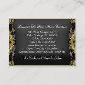 Carte De Visite Double ciseau noir (Dos)
