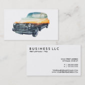 Carte De Visite double exposition du véhicule (Devant / Derrière)