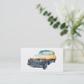 Carte De Visite double exposition du véhicule (Debout devant)