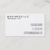 Carte De Visite double exposition du véhicule (Dos)