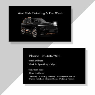 Carte de visite double face Classy Car Detailing