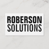 Carte De Visite Double face noir et blanc (Devant)