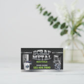 Carte de visite double face pour entreprise de rec (Debout devant)