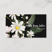 Carte De Visite Double face sur noir avec code QR (Devant)