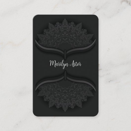 Carte de visite double face unique classique (Devant)