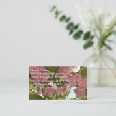 Carte De Visite Double floraison cerisier III printemps fleuri (Debout devant)