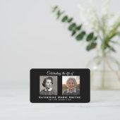 Carte De Visite Double Image Funéraire ou Mémorial (Debout devant)