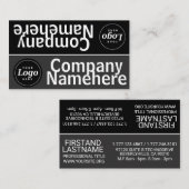 Carte de visite double niveaux de gris (Devant / Derrière)