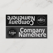 Carte de visite double niveaux de gris (Devant)