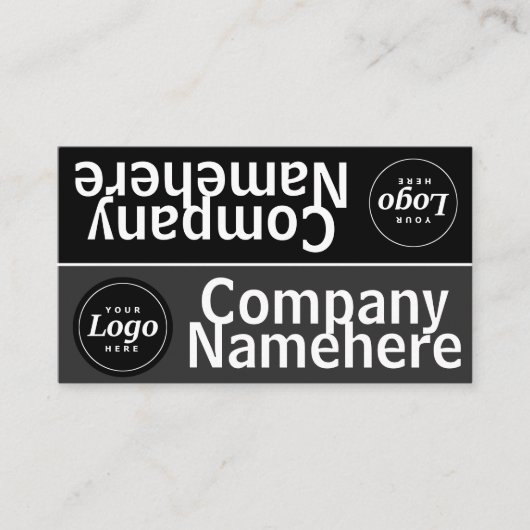 Carte de visite double niveaux de gris (Devant)