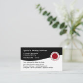 Carte De Visite Double notaire latéral (Debout devant)