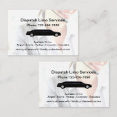 Carte De Visite Double service chic latéral de voiture de (Devant / Derrière)