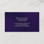 Carte De Visite Double spirale dorée et Yin Yang (Dos)