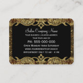 Carte De Visite Double style de professionnel de ciseaux de (Dos)