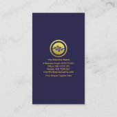 Carte De Visite Double Tone Faux Gold Stock Index Wave Financial (Dos)