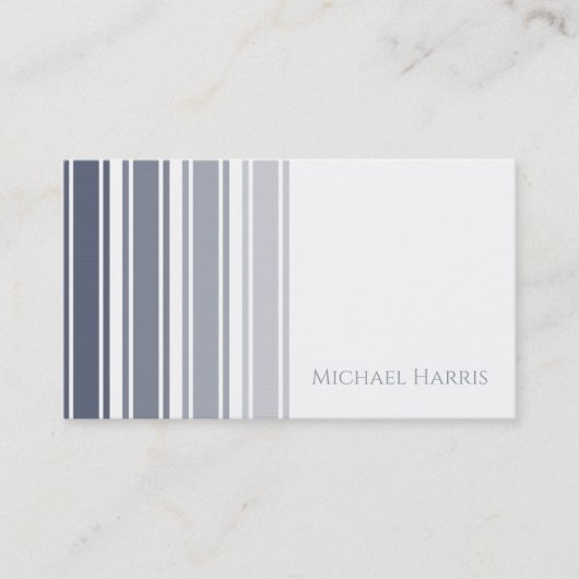 Carte De Visite Double triage | Ombre bleu ardoise (Devant)